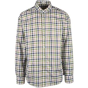 Himon's, Heren, Overhemden, Groen, Maat: XL Katoen,