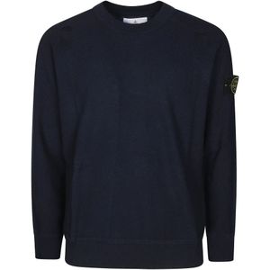 Stone Island, Heren, Truien, Blauw, Maat: XL
