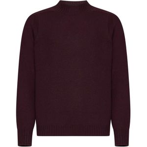 D4.0, Heren, Truien, Rood, Maat: 2XL Wol,