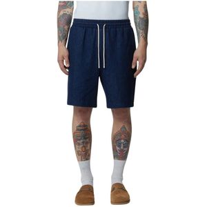 Richmond, Heren, Korte broeken, Blauw, Maat: W31 Katoen,