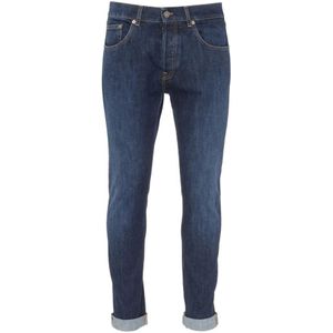 Dondup - George - Jeans - Blauw - Katoen