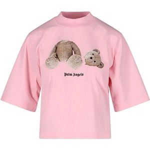 Palm Angels, Dames, Tops, Roze, Maat: S