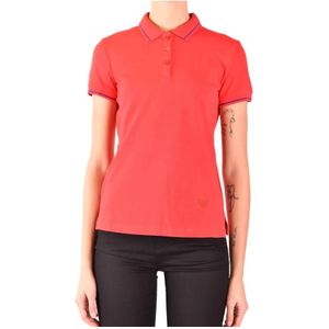 Emporio Armani, Dames, Tops, Rood, Maat: 3XS Leer,