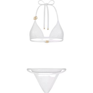 Dolce & Gabbana, Dames, Badkleding, Wit, Maat: M Spandex,