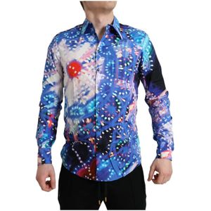 Dolce & Gabbana, Heren, Overhemden, Veelkleurig, Maat: M Katoen,