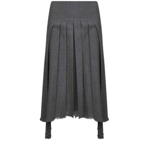 Jil Sander, Dames, Rokken, Grijs, Maat: S Wol,