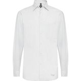 Boggi Milano, Heren, Overhemden, Grijs, Maat: XS Katoen,