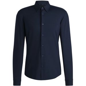 Hugo, Heren, Overhemden, Blauw, Maat: M Jersey,