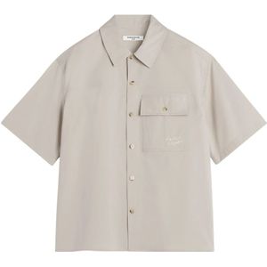 Maison Kitsuné, Heren, Overhemden, Grijs, Maat: M Katoen,