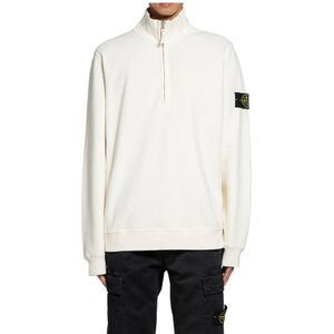 Stone Island, Heren, Truien, Wit, Maat: L Fleece,