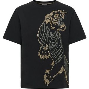 Saint Tropez, Dames, Tops, Zwart, Maat: S