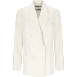 Essentiel Antwerp, Dames, Jassen, Wit, Maat: XS Katoen,