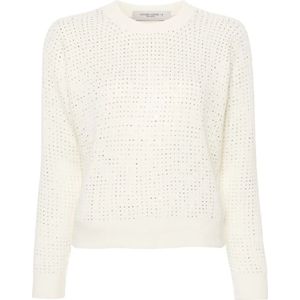 Golden Goose, Dames, Truien, Wit, Maat: M Wol,