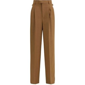 Ami Paris, Dames, Broeken, Bruin, Maat: S Wol,