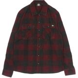 Dickies - Maroon Flanel - Overhemd - Bruin - Lange Mouwen - Katoen