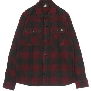Dickies - Maroon Flanel - Overhemd - Bruin - Lange Mouwen - Katoen