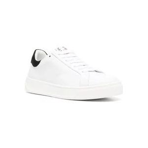 Lanvin 0010 White/Black Ddb0 Sneakers voor vrouwen , White , Dames , Maat: 36 EU