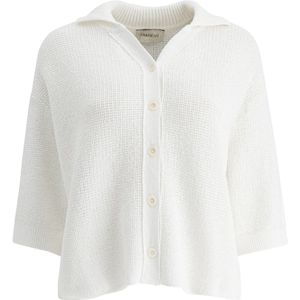 Umarmung, Dames, Truien, Wit, Maat: XS Linnen,