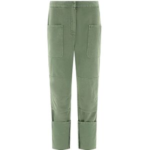 Max Mara, Dames, Broeken, Groen, Maat: M Katoen,