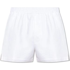 Dsquared2, Heren, Korte broeken, Wit, Maat: XS Linnen,