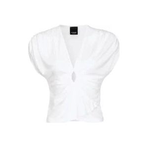 Pinko Blouses , White , Dames , Maat: S