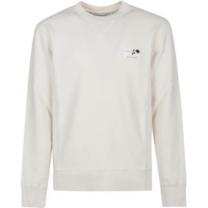 Golden Goose, Heren, Sweatshirts & Hoodies, Beige, Maat: L Katoen,