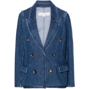 JW Anderson, Dames, Jassen, Blauw, Maat: 2XS Denim,