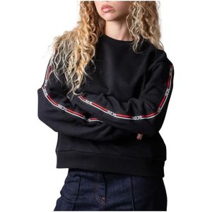 Gcds, Dames, Sweatshirts & Hoodies, Zwart, Maat: L Katoen,