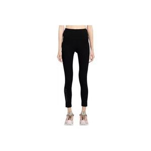 Moncler Reflecterende Zwarte Nylon Leggings , Black , Dames , Maat: M