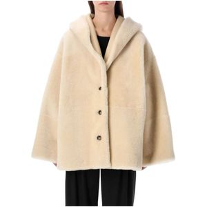 Alberta Ferretti, Dames, Jassen, Wit, Maat: M Leer,