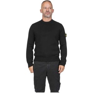 Stone Island, Heren, Truien, Zwart, Maat: M Katoen,