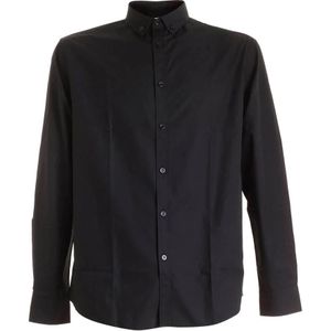 Moschino, Heren, Overhemden, Zwart, Maat: L Katoen,