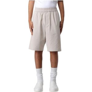 Ami Paris, Heren, Korte broeken, Beige, Maat: S Katoen,