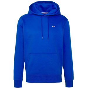 Tommy Jeans - Hoodie - Blauw - Heren - Synthetisch