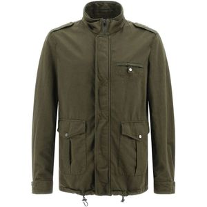 Herno, Heren, Jassen, Groen, Maat: 2XL Katoen,