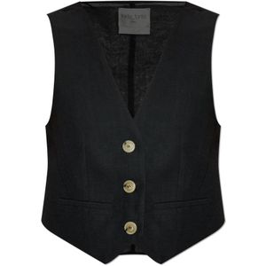 Forte Forte, Dames, Jassen, Zwart, Maat: XS Leer,