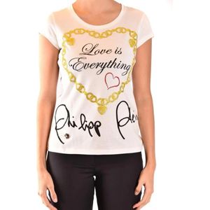 Philipp Plein, Dames, Tops, Wit, Maat: M Katoen,