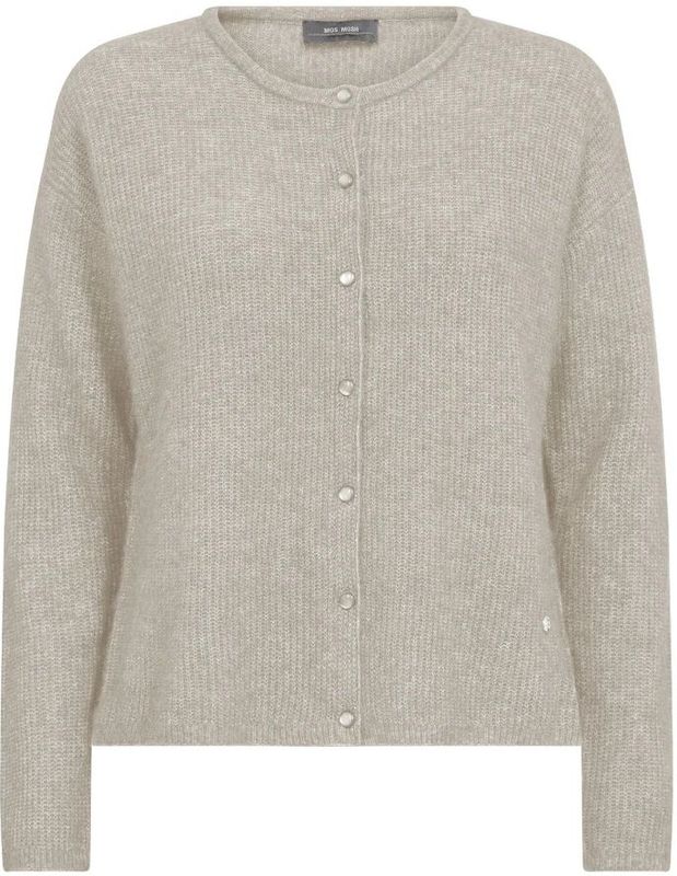 Mos Mosh - Mmalmine Knit Cardigan - Grijs - Dames - Gebreid Vest