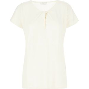 Ballantyne, Dames, Blouses & Shirts, Beige, Maat: M Katoen,