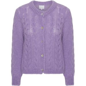 Americandreams, Dames, Truien, Paars, Maat: S Wol,