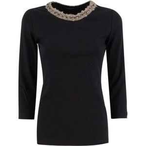 Fabiana Filippi, Dames, Truien, Zwart, Maat: S Jersey,
