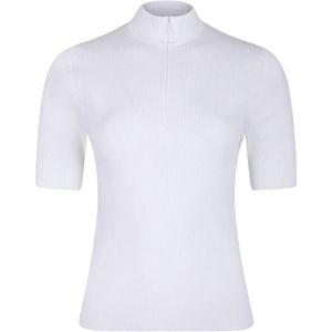 Tory Burch - Top met Korte Mouwen - Wit - Dames - Leer