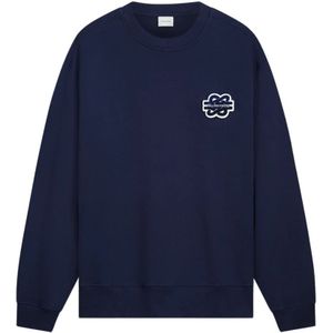 Filling Pieces, Heren, Sweatshirts & Hoodies, Blauw, Maat: XL Katoen,