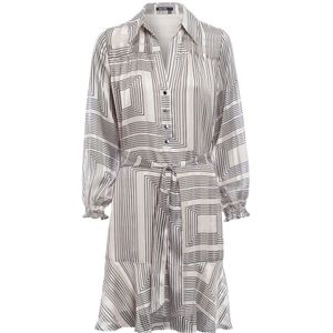 Marc Aurel, Dames, Jurken, Veelkleurig, Maat: M Satijn,