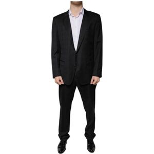 Dolce & Gabbana, Heren, Pakken, Zwart, Maat: 3XL Wol,