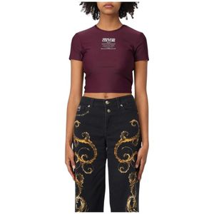 Versace Jeans Couture, Dames, Tops, Paars, Maat: XS