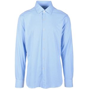 Xacus, Heren, Overhemden, Blauw, Maat: 5XL Polyamide,