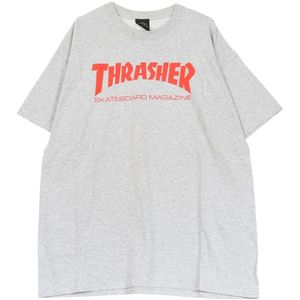 Thrasher, Heren, Tops, Grijs, Maat: L Katoen,