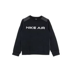Nike Crew Sweatshirt Zwart/Donkergrijs/Wit Streetwear , Black , Heren , Maat: L