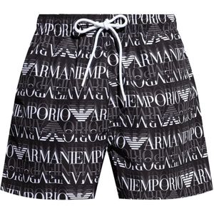 Emporio Armani, Heren, Badkleding, Zwart, Maat: 2XL Poliester,